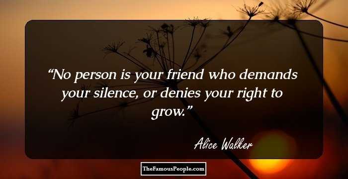 Inspiring Quotes by Alice Walker, The Author of The Color Purple