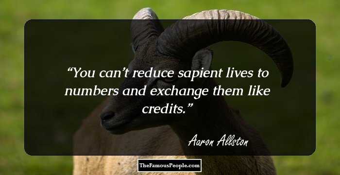 You can’t reduce sapient lives to numbers and exchange them like credits.