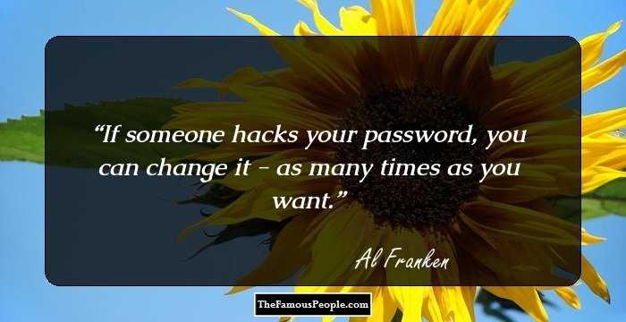 If someone hacks your password, you can change it - as many times as you want.
