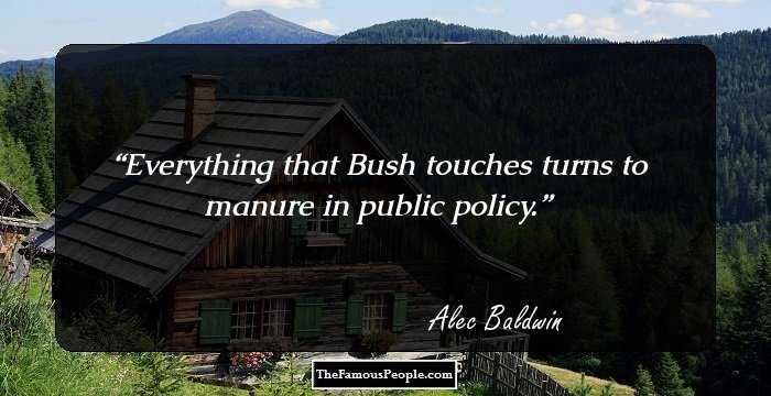 Everything that Bush touches turns to manure in public policy.