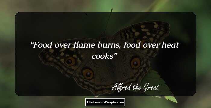 Food over flame burns, food over heat cooks