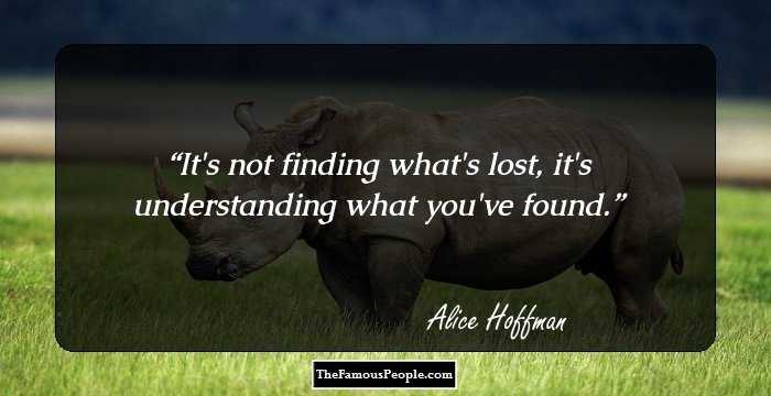 It's not finding what's lost, it's understanding what you've found.
