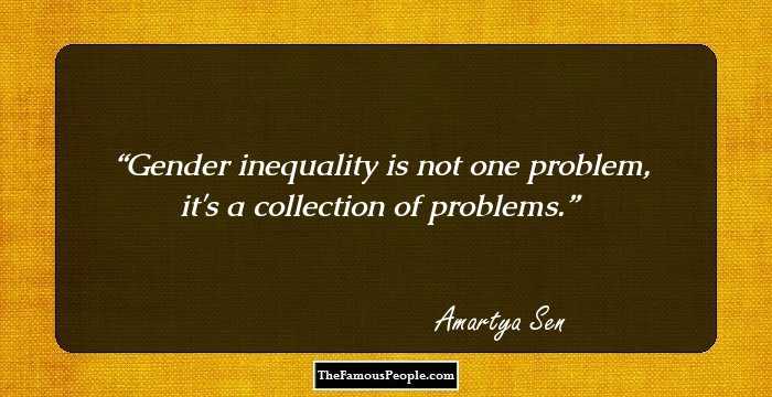 Gender inequality is not one problem, it's a collection of problems.