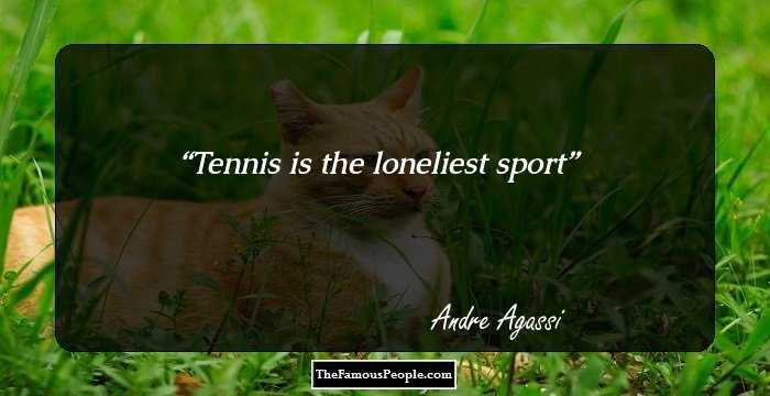 Tennis is the loneliest sport