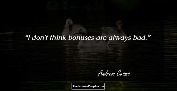 I don't think bonuses are always bad.