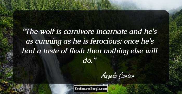The wolf is carnivore incarnate and he's as cunning as he is ferocious; once he's had a taste of flesh then nothing else will do.