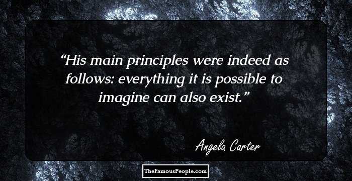 His main principles were indeed as follows: everything it is possible to imagine can also exist.