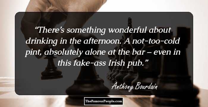 There’s something wonderful about drinking in the afternoon. A not-too-cold pint, absolutely alone at the bar – even in this fake-ass Irish pub.