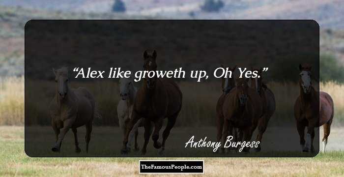 Alex like groweth up, Oh Yes.