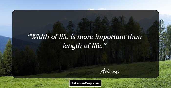 Width of life is more important than length of life.