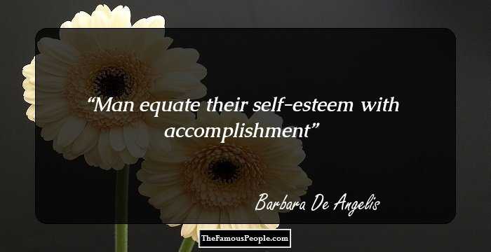 Man equate their self-esteem with accomplishment