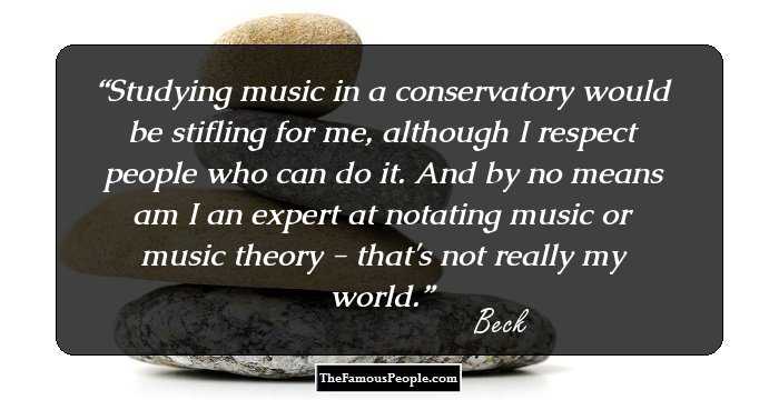 Studying music in a conservatory would be stifling for me, although I respect people who can do it. And by no means am I an expert at notating music or music theory - that's not really my world.