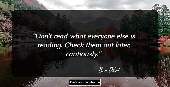 Don't read what everyone else is reading. Check them out later, cautiously.