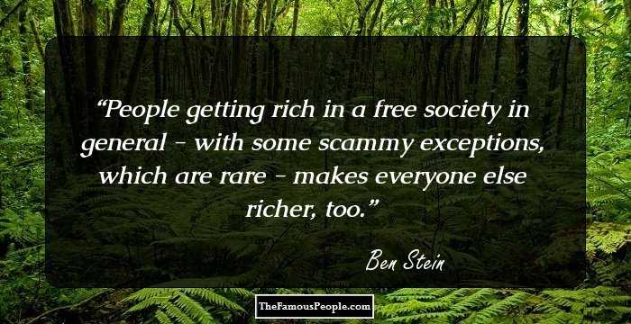 People getting rich in a free society in general - with some scammy exceptions, which are rare - makes everyone else richer, too.