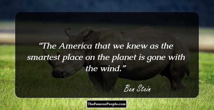 The America that we knew as the smartest place on the planet is gone with the wind.