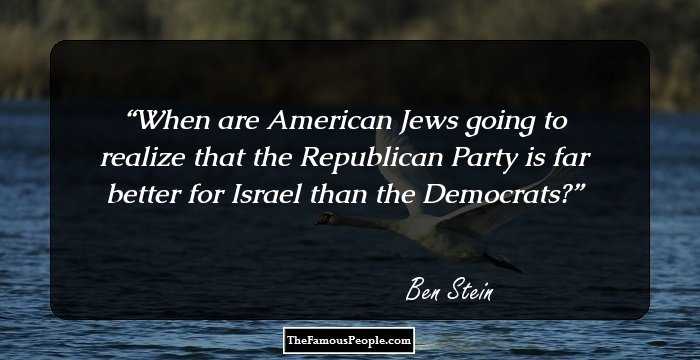 When are American Jews going to realize that the Republican Party is far better for Israel than the Democrats?