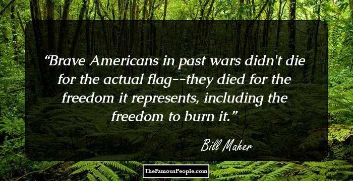 Brave Americans in past wars didn't die for the actual flag--they died for the freedom it represents, including the freedom to burn it.
