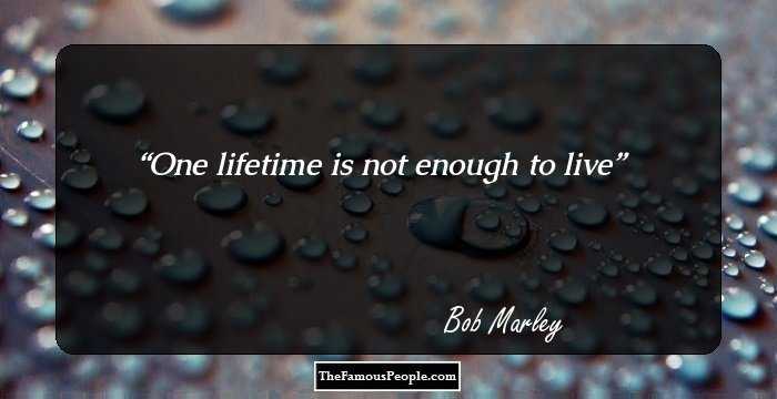 One lifetime is not enough to live