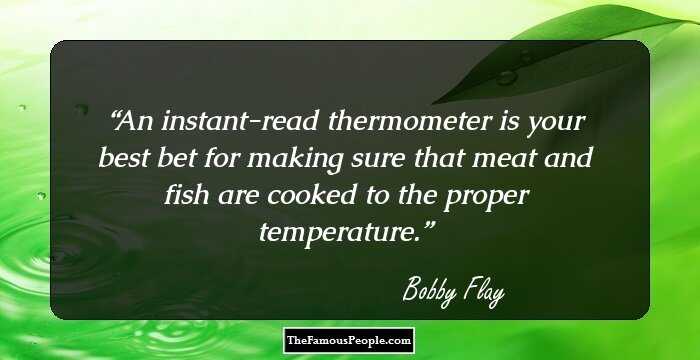 An instant-read thermometer is your best bet for making sure that meat and fish are cooked to the proper temperature.