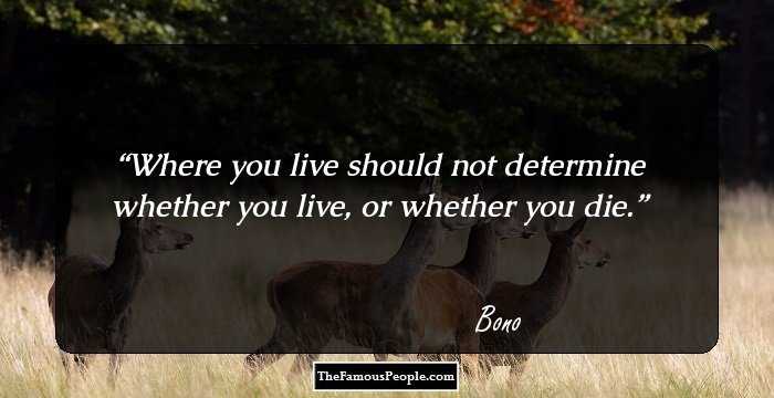 Where you live should not determine whether you live, or whether you die.