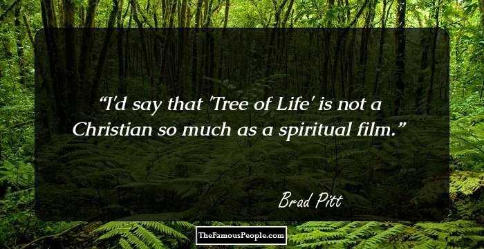 I'd say that 'Tree of Life' is not a Christian so much as a spiritual film.