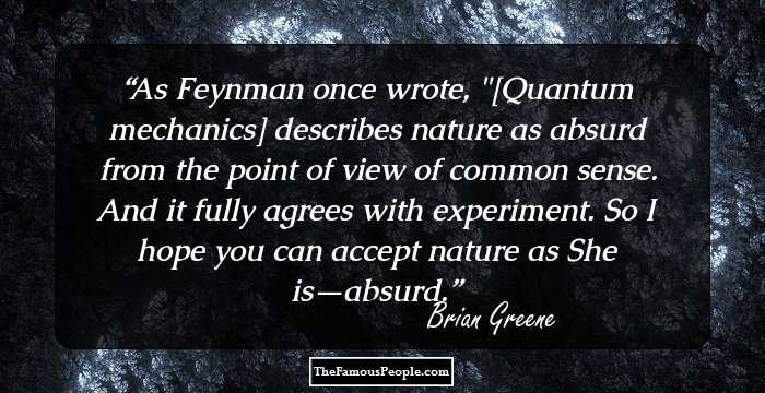 As Feynman once wrote, 