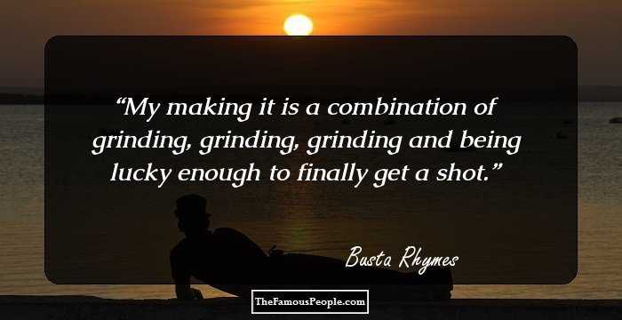 My making it is a combination of grinding, grinding, grinding and being lucky enough to finally get a shot.