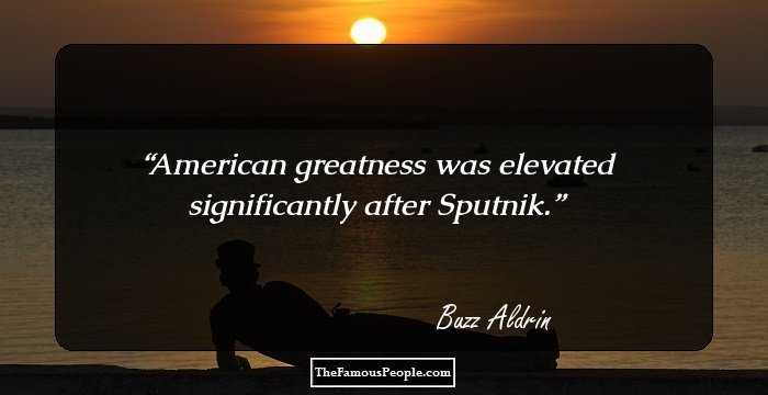 American greatness was elevated significantly after Sputnik.