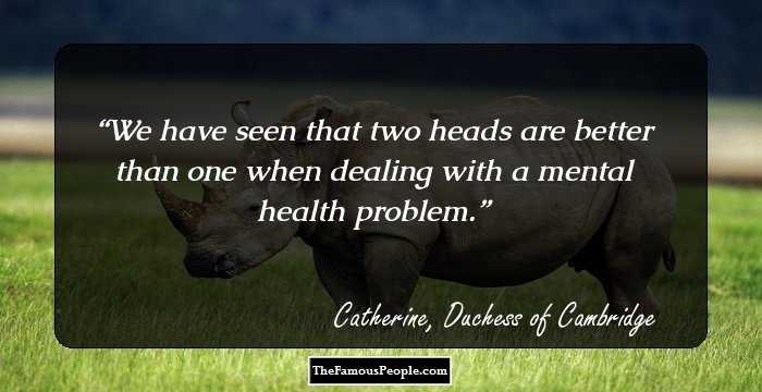 We have seen that two heads are better than one when dealing with a mental health problem.