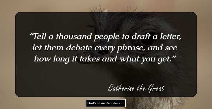 Tell a thousand people to draft a letter, let them debate every phrase, and see how long it takes and what you get.