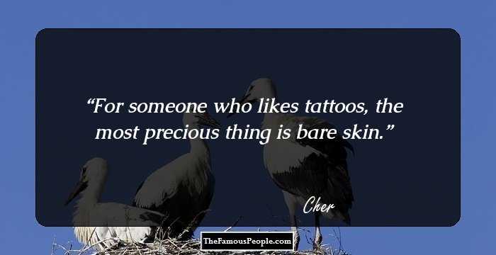 For someone who likes tattoos, the most precious thing is bare skin.
