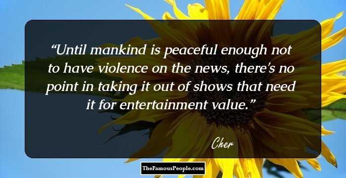 Until mankind is peaceful enough not to have violence on the news, there's no point in taking it out of shows that need it for entertainment value.