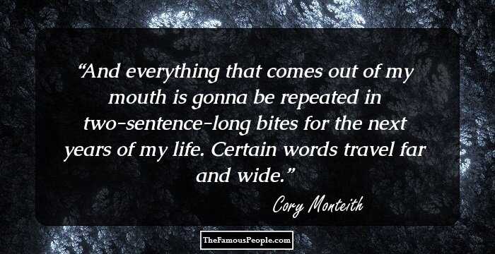 25 Mind-Blowing Quotes By Cory Monteith