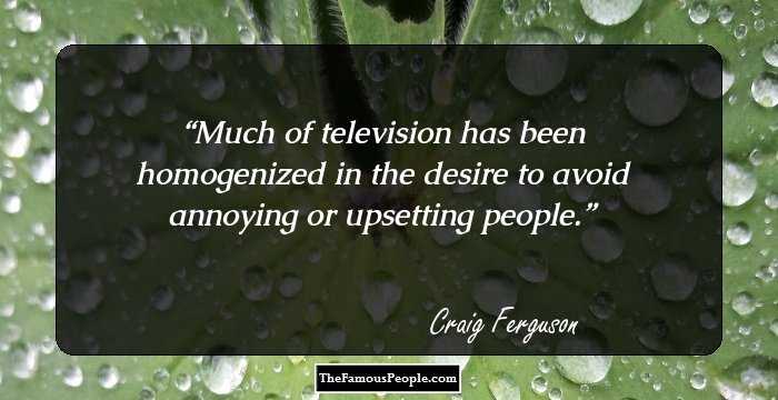 Much of television has been homogenized in the desire to avoid annoying or upsetting people.