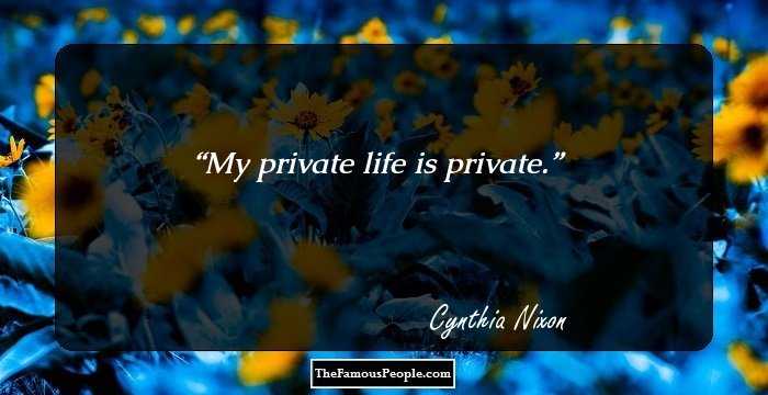 My private life is private.