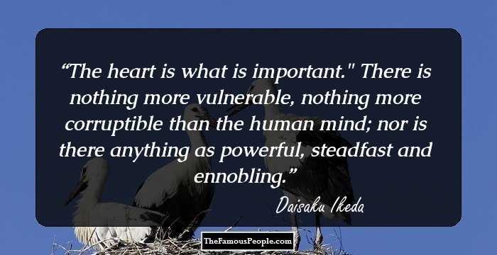 The heart is what is important.