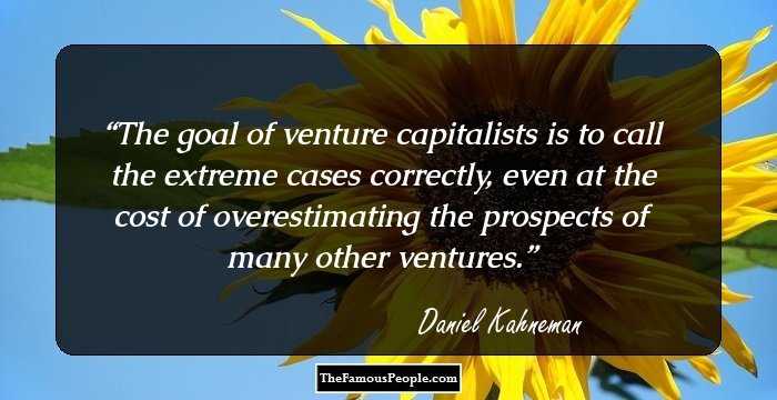 The goal of venture capitalists is to call the extreme cases correctly, even at the cost of overestimating the prospects of many other ventures.