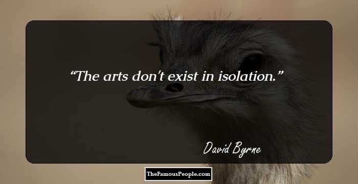 The arts don't exist in isolation.