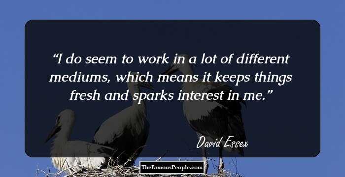 5 Quotes By David Essex