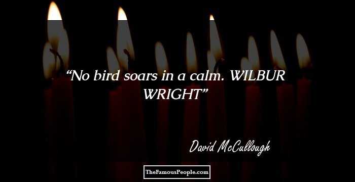 No bird soars in a calm. WILBUR WRIGHT