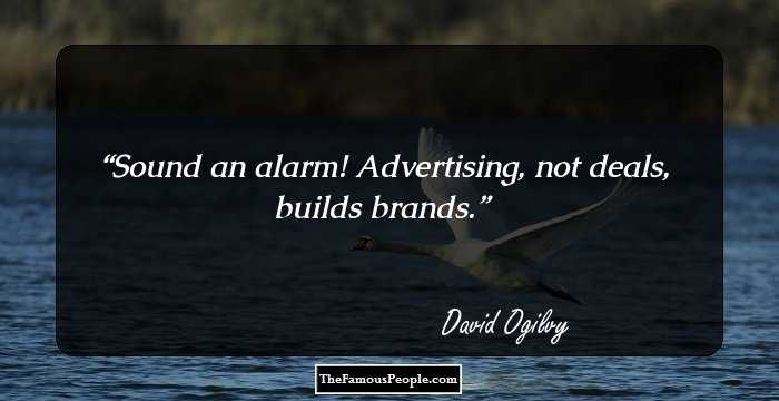 Sound an alarm! Advertising, not deals, builds brands.