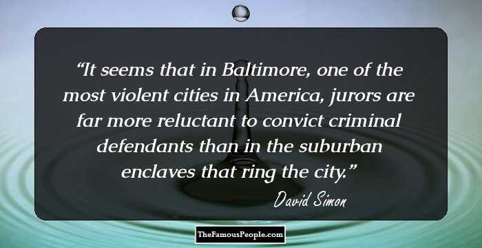 It seems that in Baltimore, one of the most violent cities in America, jurors are far more reluctant to convict criminal defendants than in the suburban enclaves that ring the city.