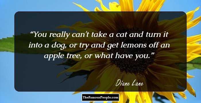 You really can't take a cat and turn it into a dog, or try and get lemons off an apple tree, or what have you.