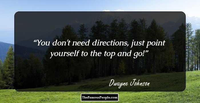 You don't need directions, just point yourself to the top and go!