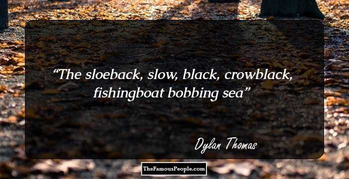 The sloeback, slow, black, crowblack, fishingboat bobbing sea