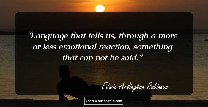Language that tells us, through a more or less emotional reaction,
something that can not be said.