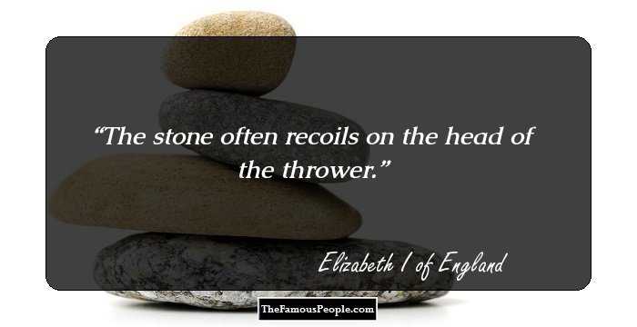 The stone often recoils on the head of the thrower.