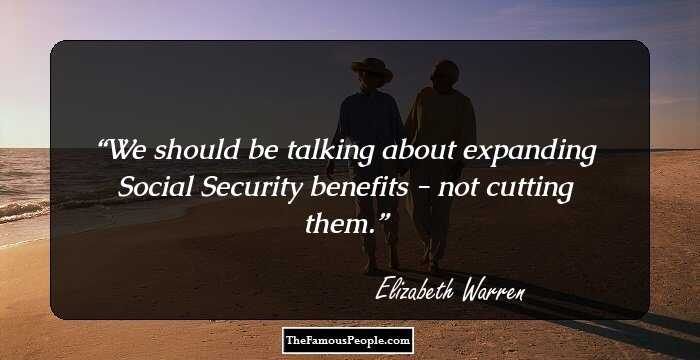 We should be talking about expanding Social Security benefits - not cutting them.