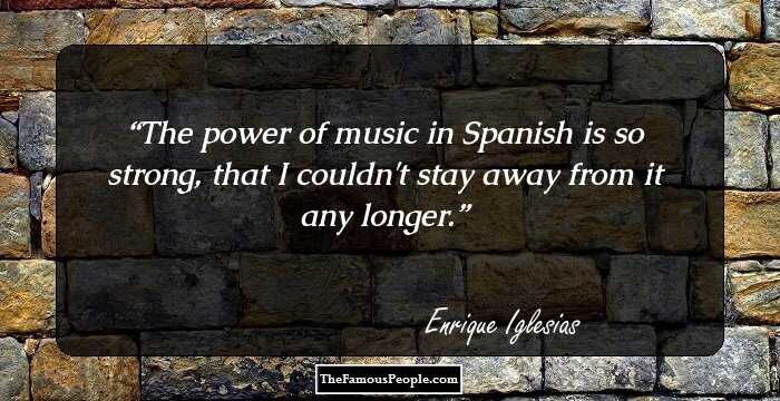 The power of music in Spanish is so strong, that I couldn't stay away from it any longer.