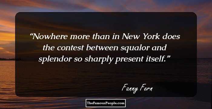 Nowhere more than in New York does the contest between squalor and splendor so sharply present itself.